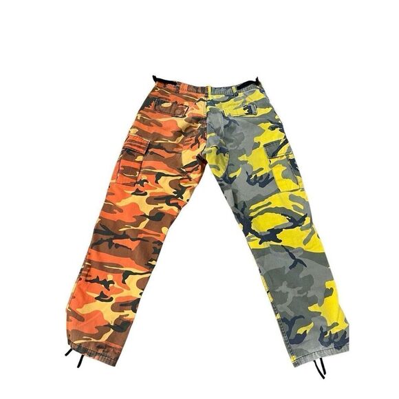 Rothco CARGO COMBAT PANT TWO TONE CAMO Unisex 32x30 Distressed Large Button Fly - Picture 16 of 16